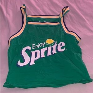 Sprite crop top